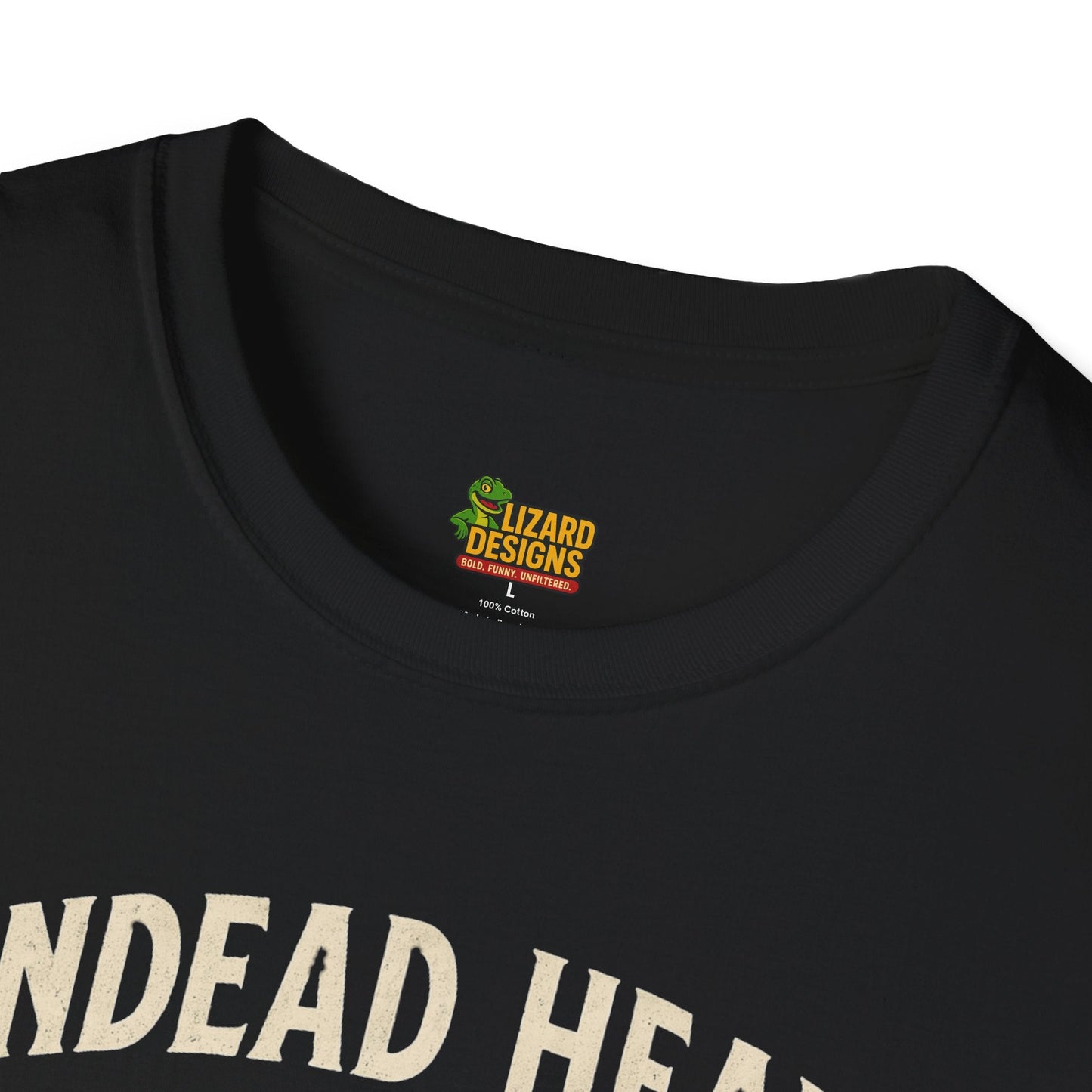 Undead Heads Tour T-Shirt – Vintage Zombie Band Tee for Rock Fans & Halloween Rebels | Lizard Designs – S T-Shirt for Concert Gift (15 view)