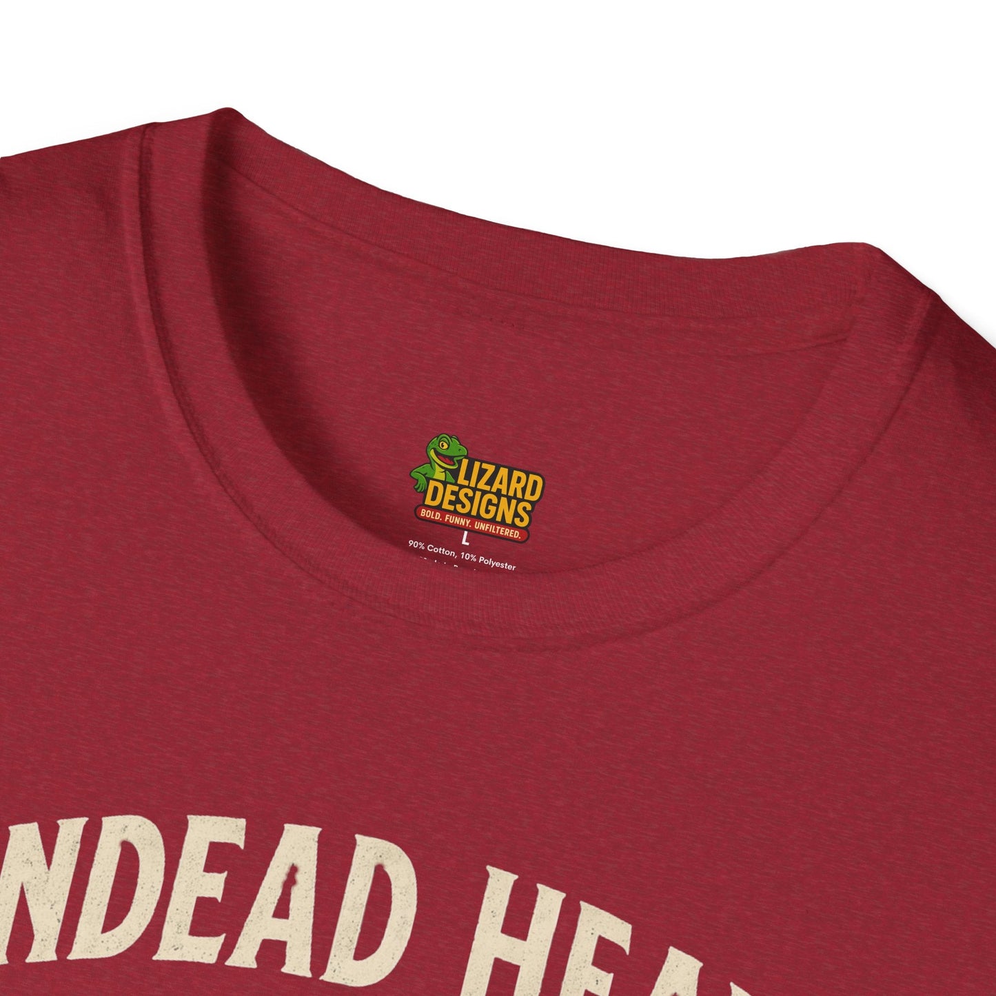 Undead Heads Tour T-Shirt – Vintage Zombie Band Tee for Rock Fans & Halloween Rebels | Lizard Designs – S T-Shirt for Concert Gift (45 view)