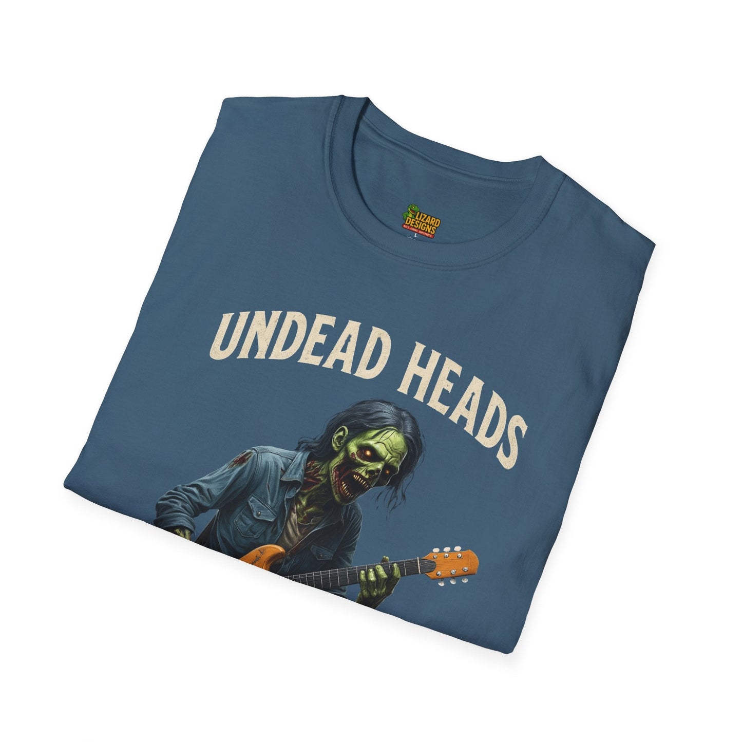 Undead Heads Tour T-Shirt – Vintage Zombie Band Tee for Rock Fans & Halloween Rebels | Lizard Designs – S T-Shirt for Concert Gift (25 view)