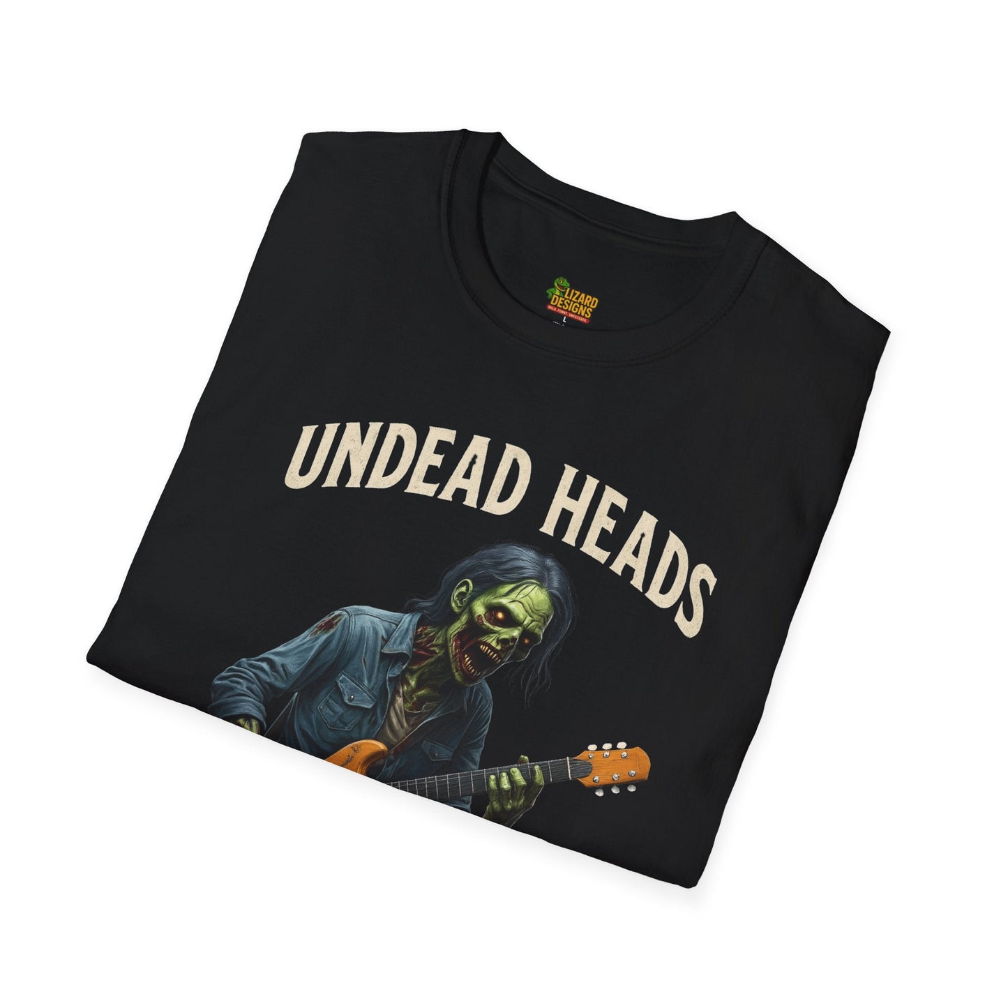 Undead Heads Tour T-Shirt – Unisex Vintage Rock Tee | Music Lover Gift & Halloween Concert Shirt – S T-Shirt by Printify