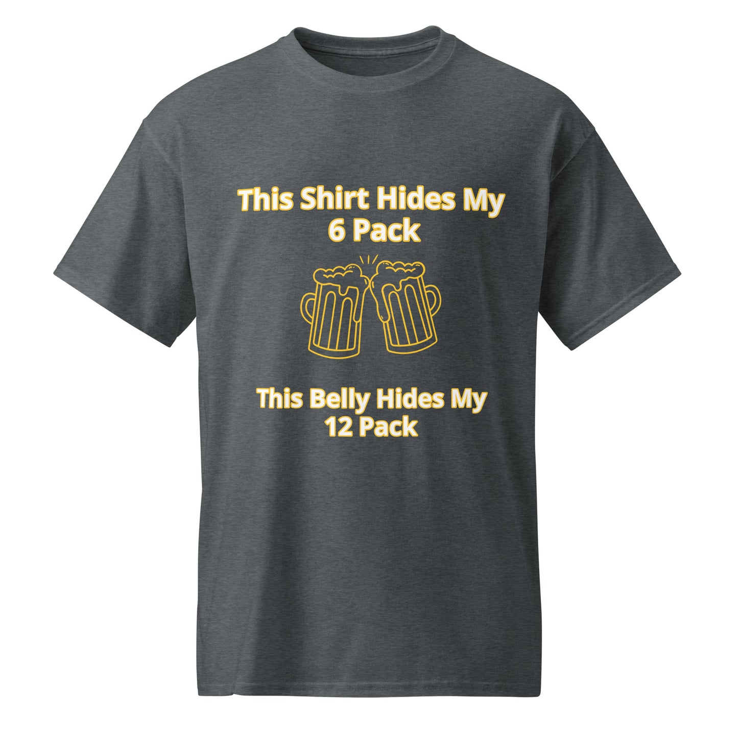 Beer Drinking DryBlend® T-Shirt I Lizard Designs – Dark Heather T-Shirt for Lizard Designs (21 view)