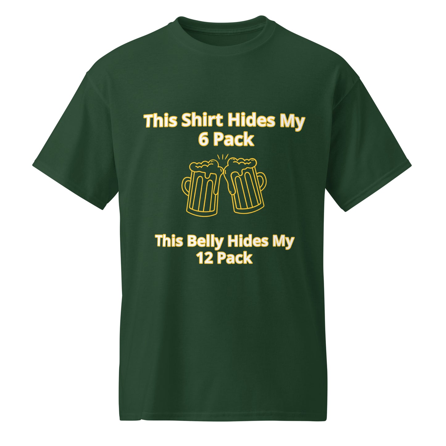 Beer Drinking DryBlend® T-Shirt I Lizard Designs – Forest Green T-Shirt for Lizard Designs (17 view)