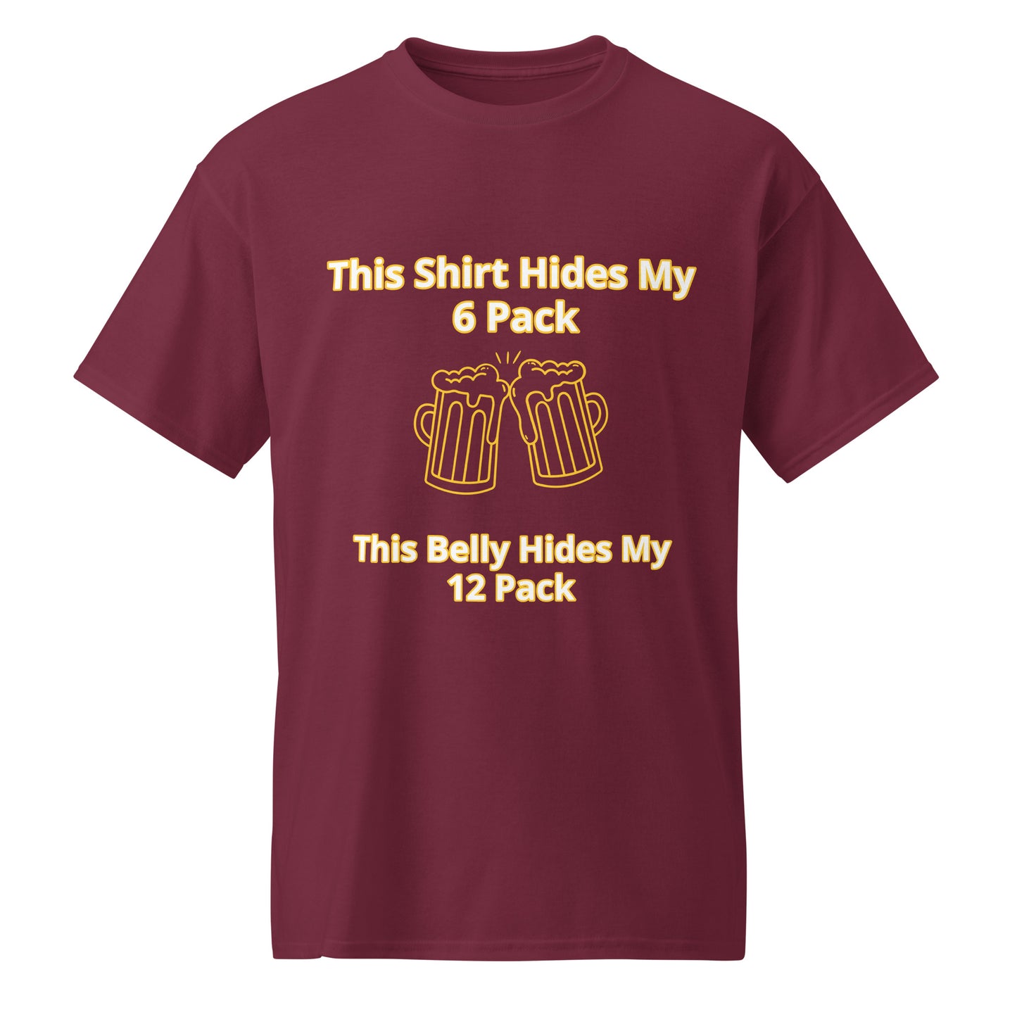 Beer Drinking DryBlend® T-Shirt I Lizard Designs – Maroon T-Shirt for Lizard Designs (13 view)