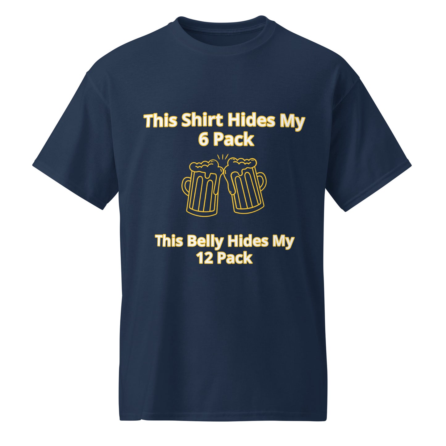 Beer Drinking DryBlend® T-Shirt I Lizard Designs – Navy T-Shirt for Lizard Designs (5 view)