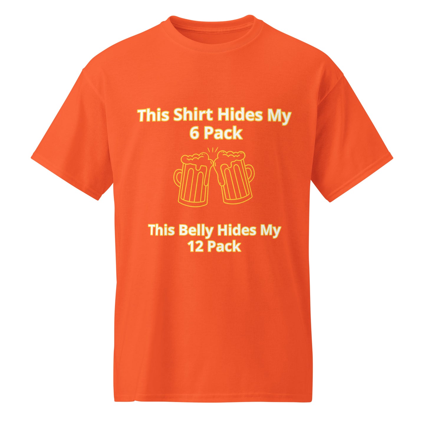 Beer Drinking DryBlend® T-Shirt I Lizard Designs – Orange T-Shirt for Lizard Designs (33 view)