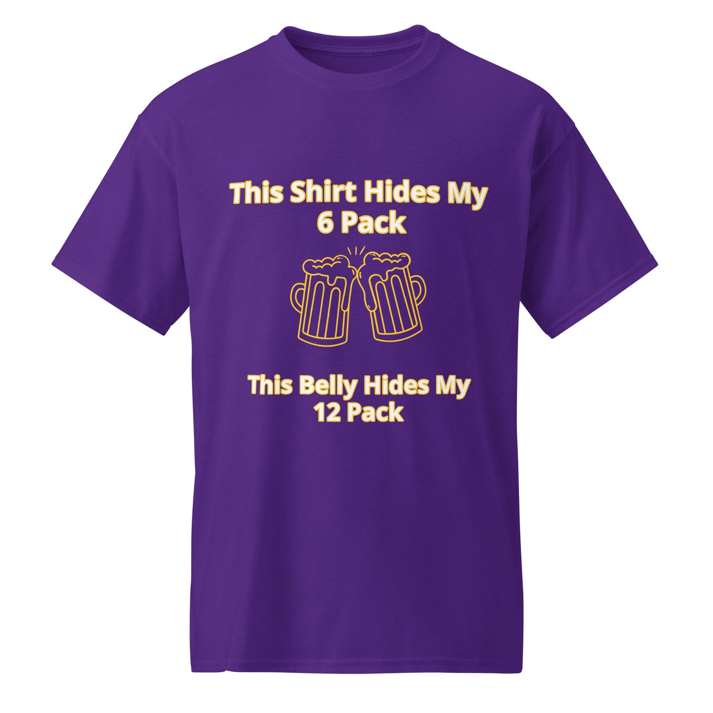 Beer Drinking DryBlend® T-Shirt I Lizard Designs – Purple T-Shirt for Lizard Designs (9 view)
