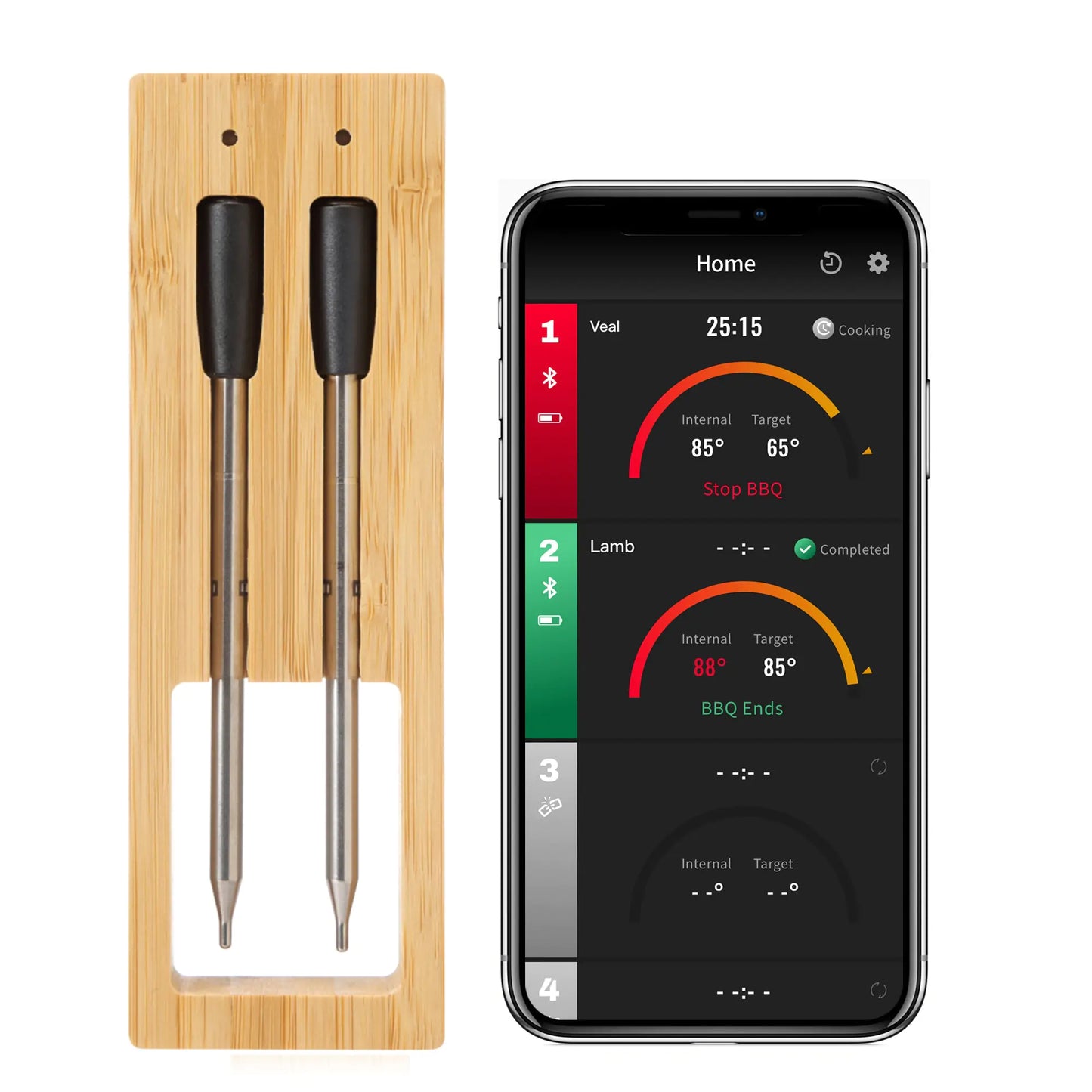 Wireless - Kitchen - Food - Thermometer | Shop Sbrtn Homes – Black for cooking (8 view)