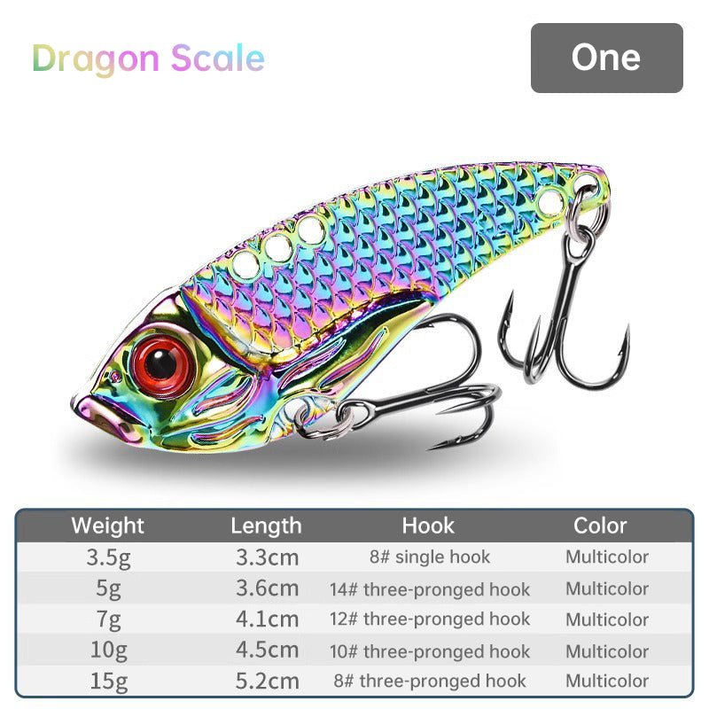 VIB Fishing Lure – 3.5g–15g Rattling Iron Jig | Long - Cast Hard Lure for Bass, Trout & Predatory Fish – 10 Fishing Gear for ExtendedShip (3 view)