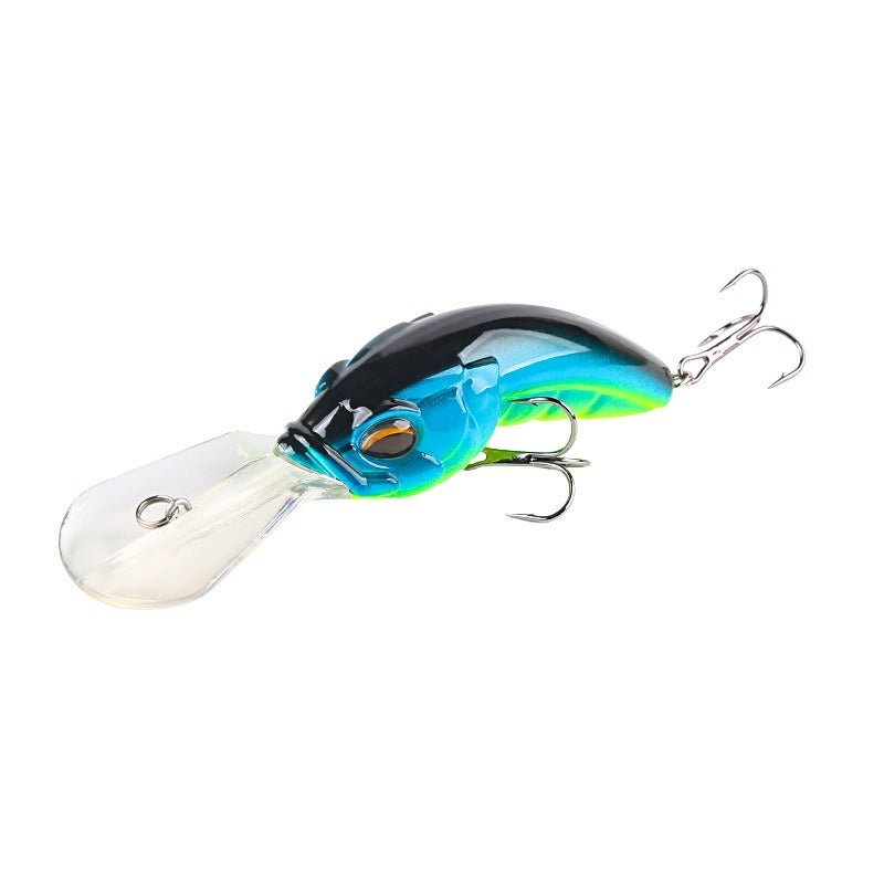 Wide Tongue Deep Diving Crankbait – 10.4cm ABS Fishing Lure with Bead Rattle & Treble Hooks | Freshwater & Saltwater – Blue - green Fishing Gear for ABS Fishing Lure (10 view)