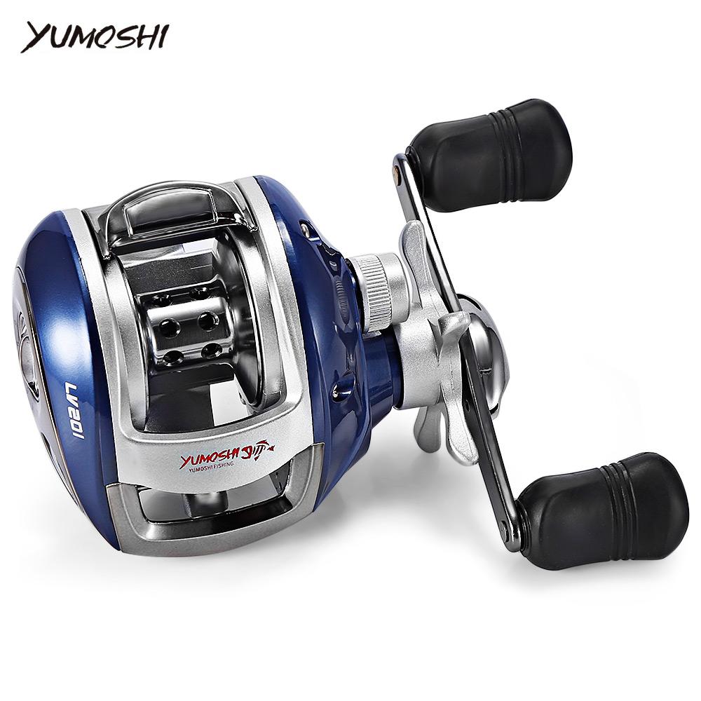 YUMOSHI Baitcasting Reel – 12+1BB 6.3:1 Gear Ratio with Magnetic Brake | Left & Right Hand – blue left Fishing Gear for 12+1BB Reel (3 view)