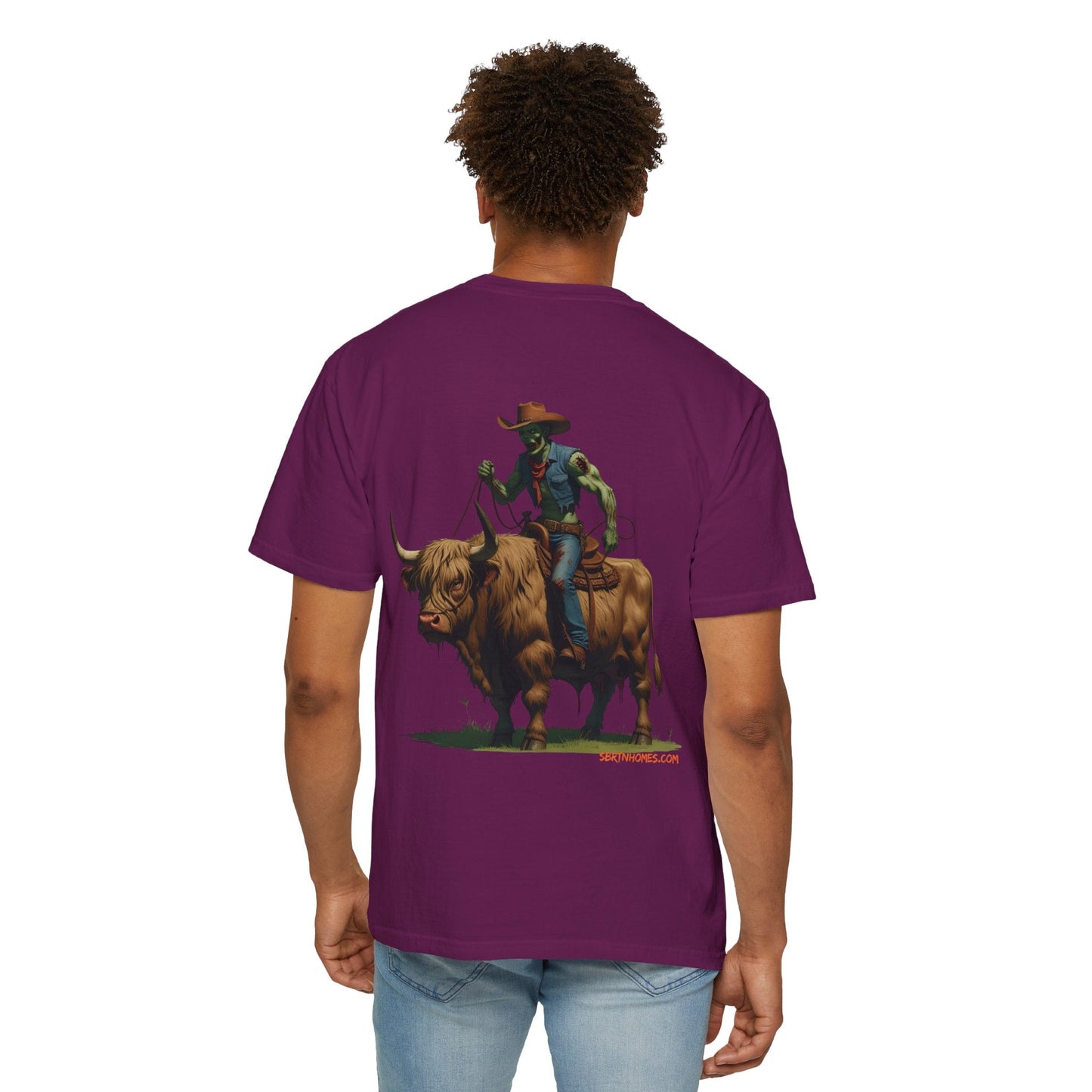 Zombie Cowboy Tee – Undead Rider of the Apocalypse | Halloween Western Shirt – Black T-Shirt for Casual Outfit Idea (40 view)