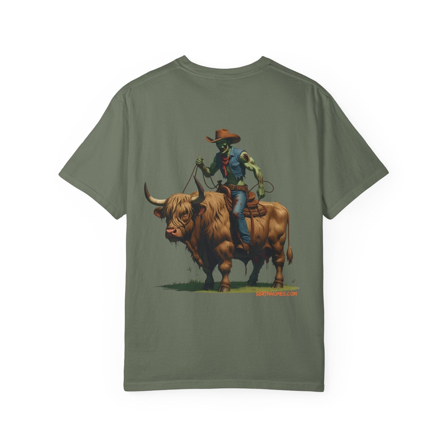 Zombie Cowboy Tee – Undead Rider of the Apocalypse | Halloween Western Shirt – Black T-Shirt for Casual Outfit Idea (17 view)