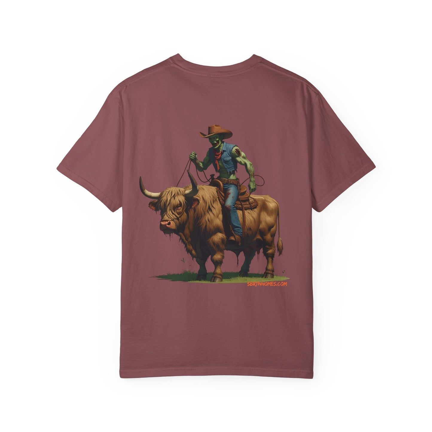 Zombie Cowboy Tee – Undead Rider of the Apocalypse | Halloween Western Shirt – Black T-Shirt for Casual Outfit Idea (6 view)