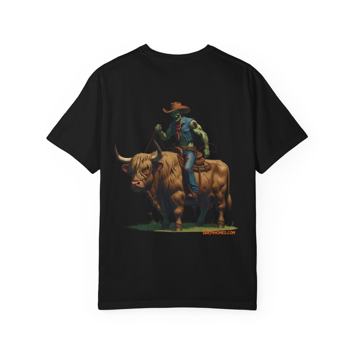 Zombie Cowboy Tee – Undead Rider of the Apocalypse | Halloween Western Shirt – Black T-Shirt for Casual Outfit Idea (32 view)