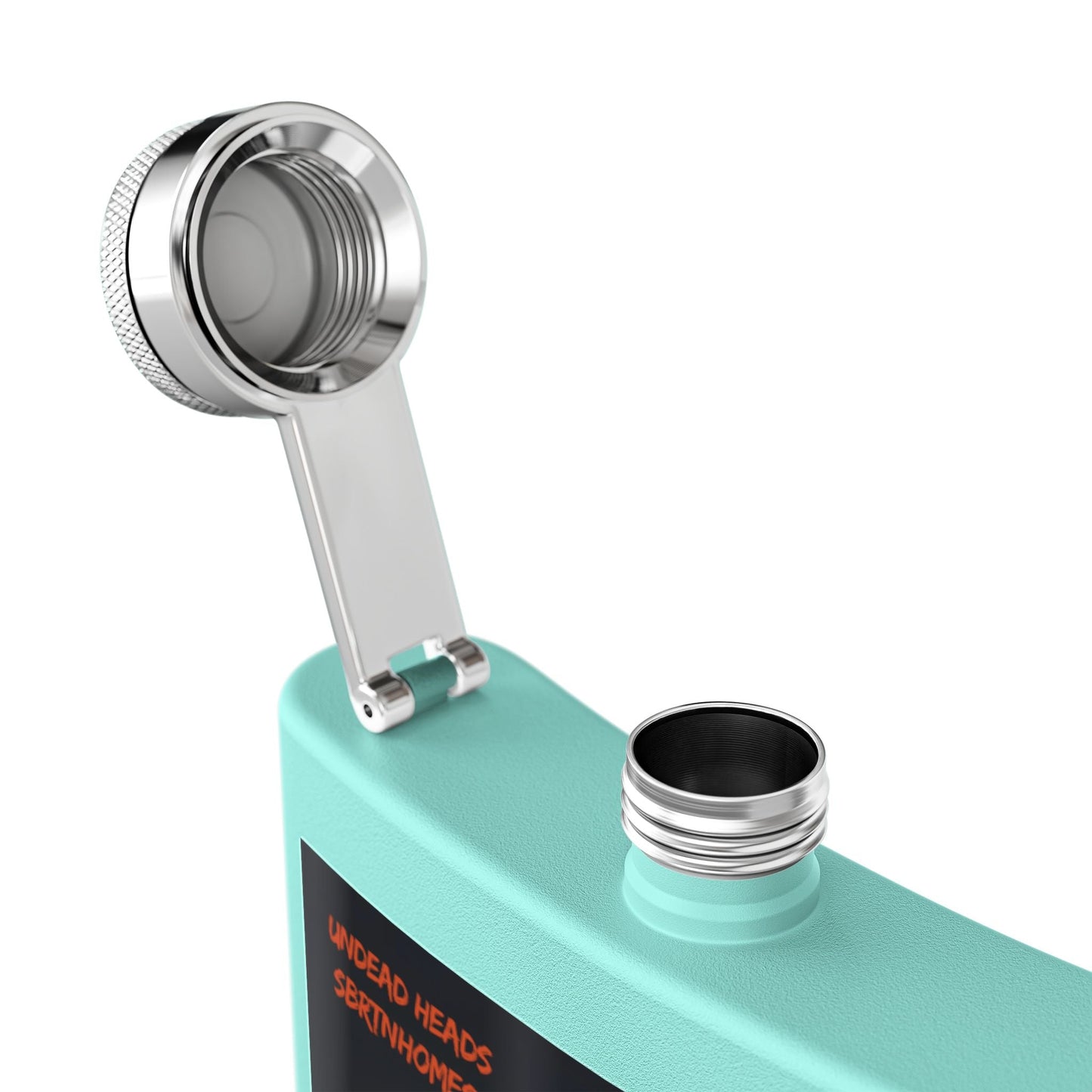 Zombie Guitarist Stainless Steel Flask | 6oz Custom Hip Flask | Gift for Music Lovers, Party Essentials, Halloween, Concerts, Unique Barware – 6oz Mug for concert essentials (23 view)