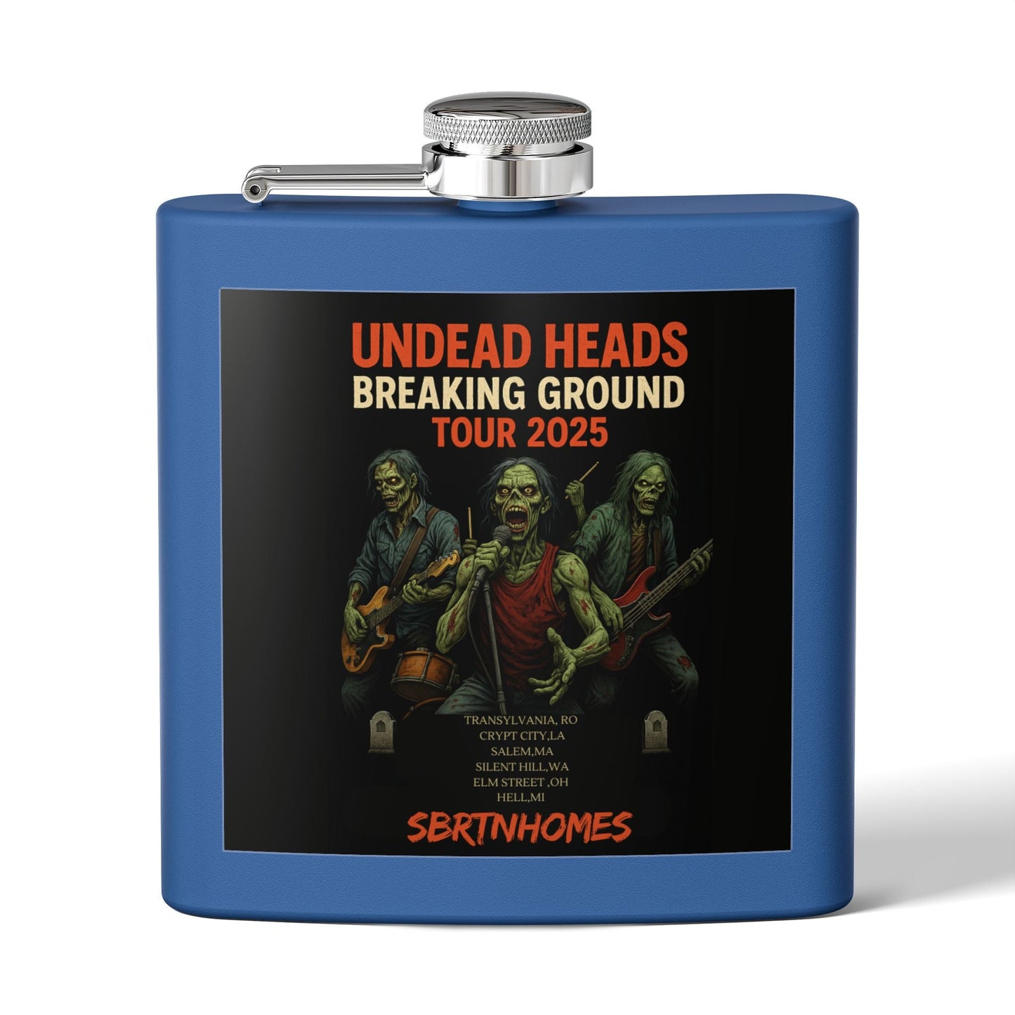 Zombies Tour Flask, 6oz Stainless Steel Flask, Premium Drinking Flask, Music Festival Gift, Halloween Accessory – 6oz Mug for Camping Gear (5 view)