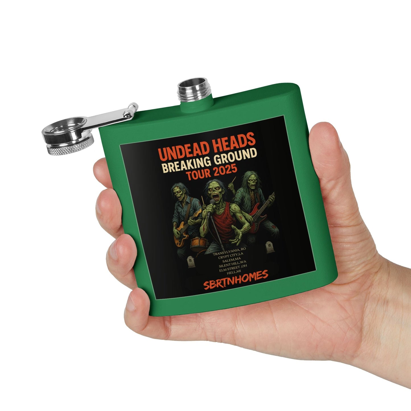 Zombies Tour Flask, 6oz Stainless Steel Flask, Premium Drinking Flask, Music Festival Gift, Halloween Accessory – 6oz Mug for Camping Gear (20 view)