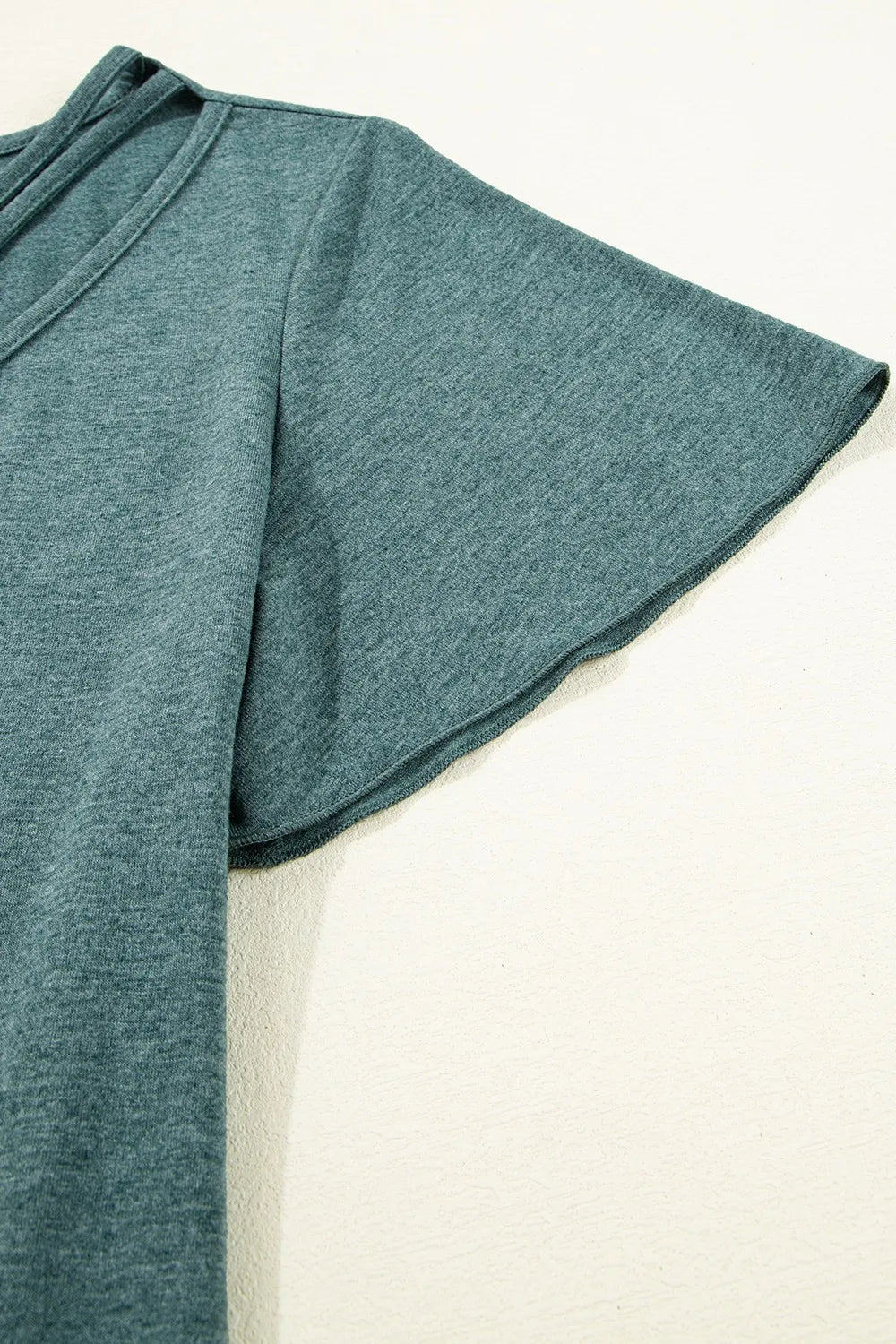 V - Neck Short Sleeve T-Shirt – Turquoise for Shopify Collective (8 view)