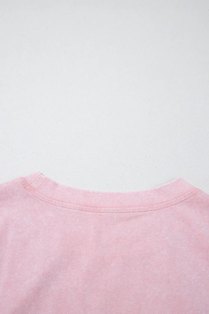 Mineral Wash Cotton Tank Top and Slit Skort Set – Blush Pink for Shopify Collective (9 view)