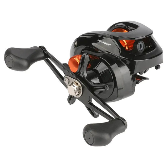 Metal Spinning Fishing Reel – Compact, Lightweight & Durable – AS Orange left hand (metal wire Cup) Fishing Gear by SbrTnHomes