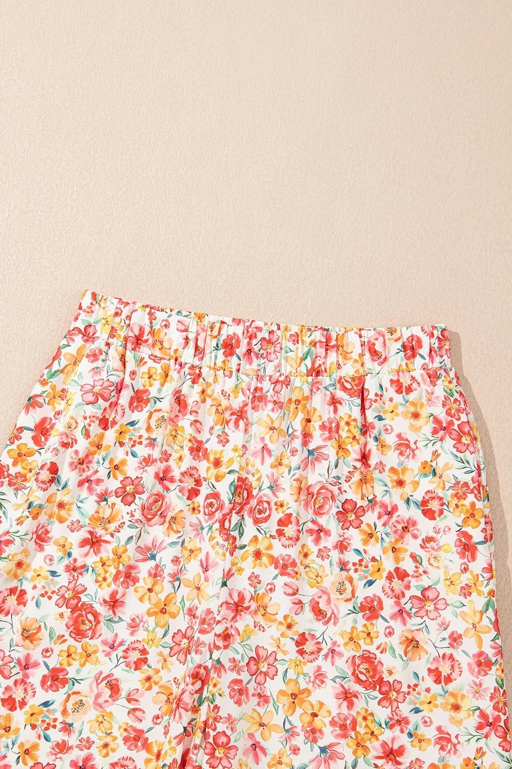 Boho Floral Bandeau Top and High Waist Wide Leg Pants Set – Floral by Simply Love