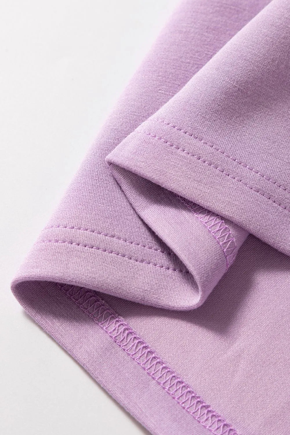 Short Sleeve Zipper Collared Elastic High Waist Romper – Lilac for Shopify Collective (9 view)
