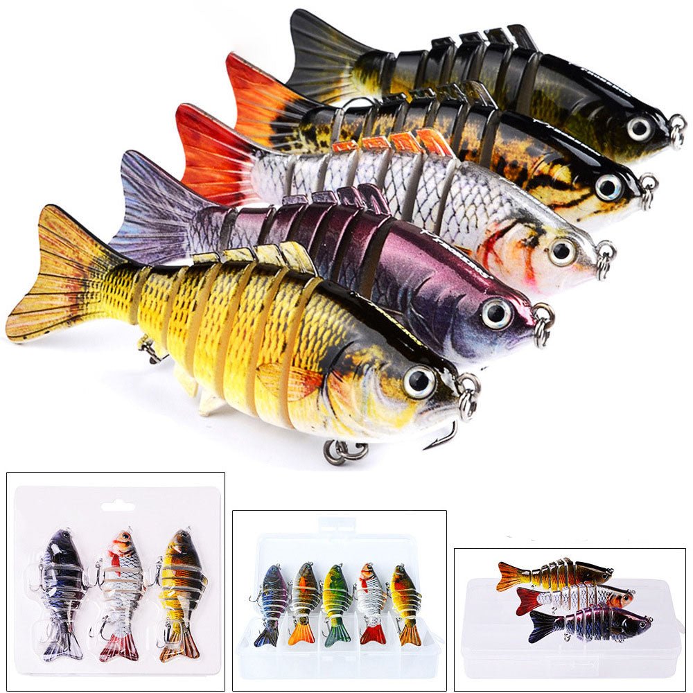 10cm Multi - Jointed Swimbait, 7 - Section 15.5g Hard Bait (Dives 1.5–3m) – A Fishing Gear for 10cm (1 view)