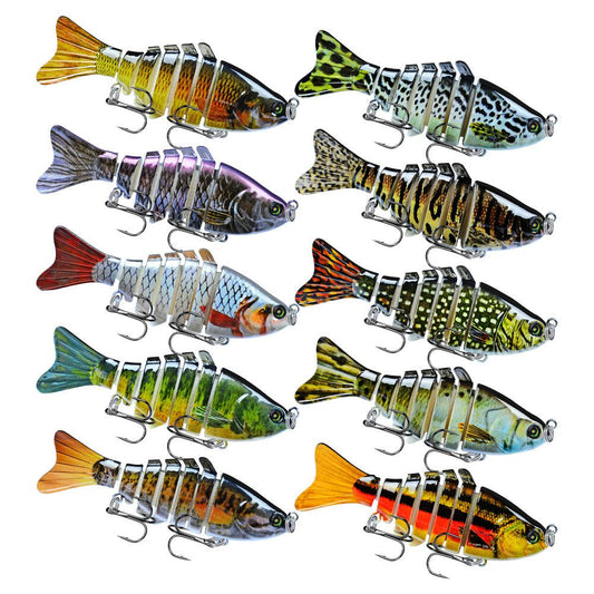 10cm Multi - Jointed Swimbait, 7 - Section 15.5g Hard Bait (Dives 1.5–3m) – A Fishing Gear for 10cm (2 view)