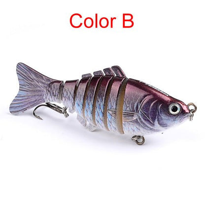 10cm Multi - Jointed Swimbait, 7 - Section 15.5g Hard Bait (Dives 1.5–3m) – B Fishing Gear for 10cm (4 view)