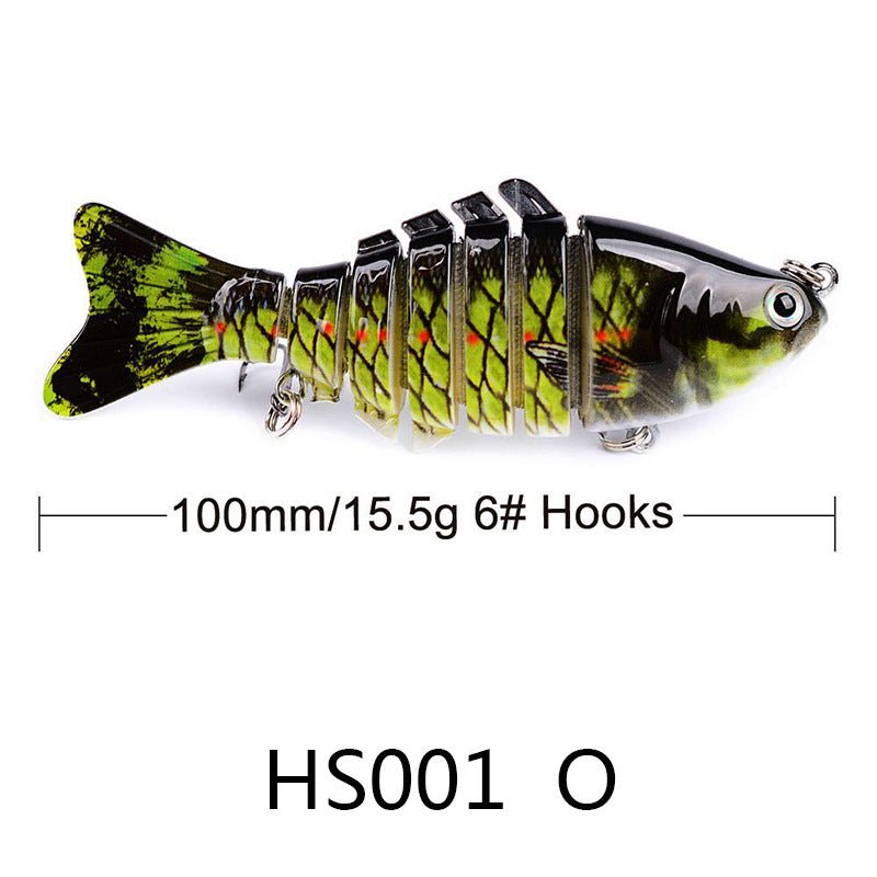 10cm Multi - Jointed Swimbait, 7 - Section 15.5g Hard Bait (Dives 1.5–3m) – O Fishing Gear for 10cm (13 view)