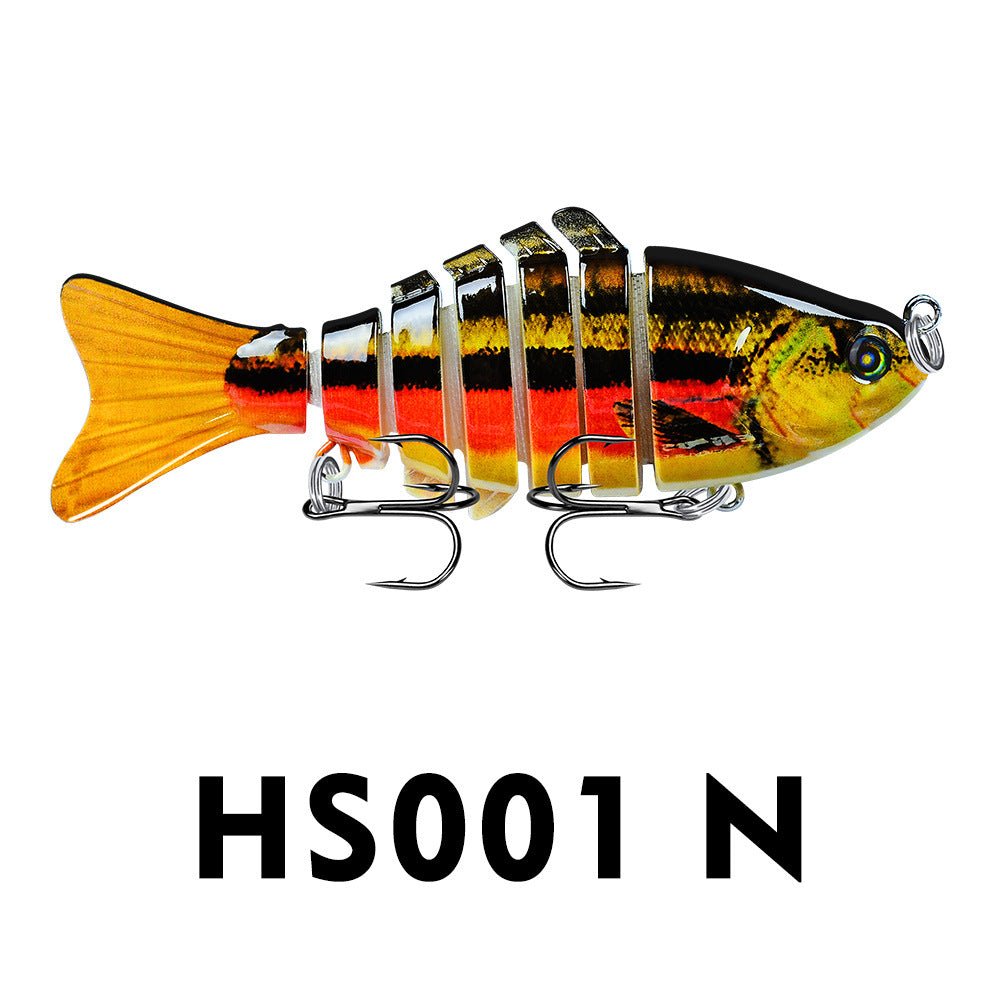 10cm Multi - Jointed Swimbait, 7 - Section 15.5g Hard Bait (Dives 1.5–3m) – N Fishing Gear for 10cm (12 view)