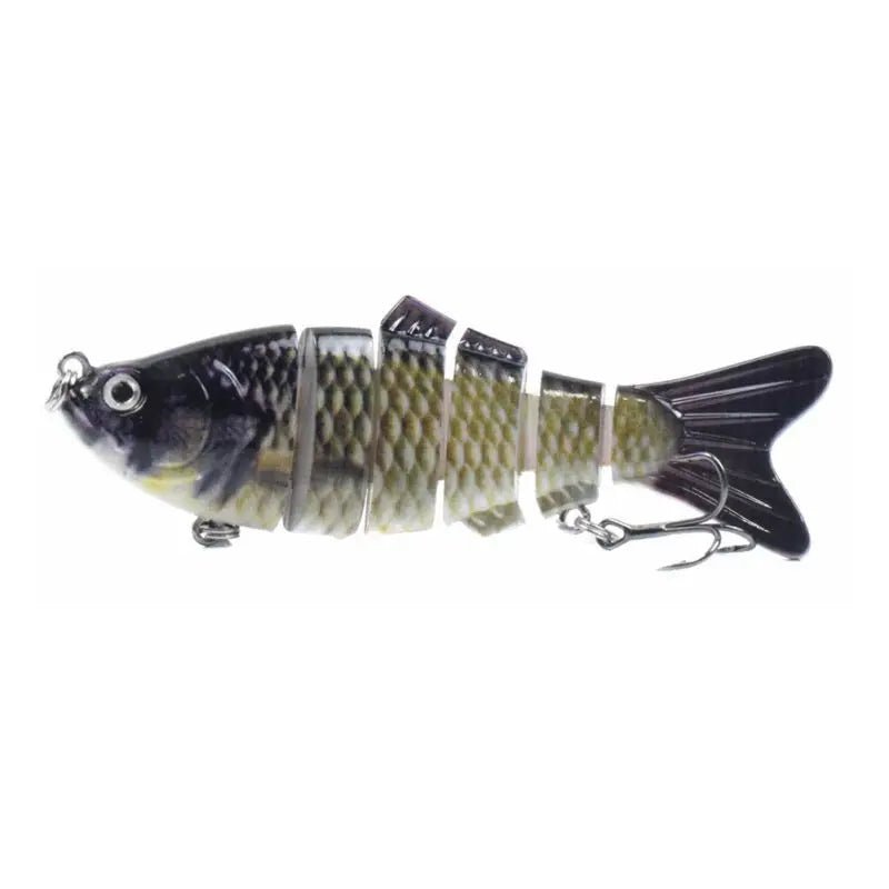 10cm Multi - Section Bionic Fishing Lure – 6 - Segment ABS Swimbait with 3D Eyes & Treble Hooks | Freshwater & Saltwater – 8 Fishing Gear for 6 Segment Lure (23 view)