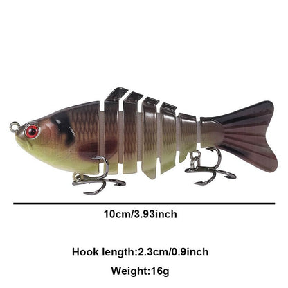 10cm Sinking Swimbait 15.7g (7 - Section, Hard Bait) – 01 Fishing Gear for 10cm (3 view)