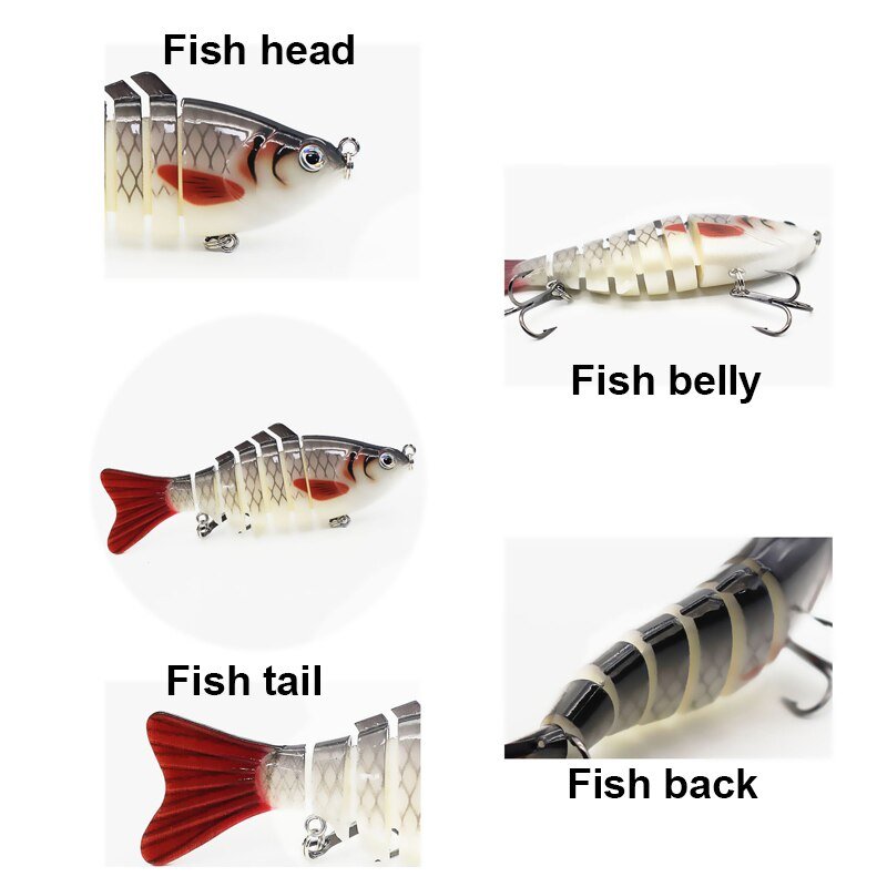10cm Sinking Swimbait 15.7g (7 - Section, Hard Bait) – 01 Fishing Gear for 10cm (6 view)