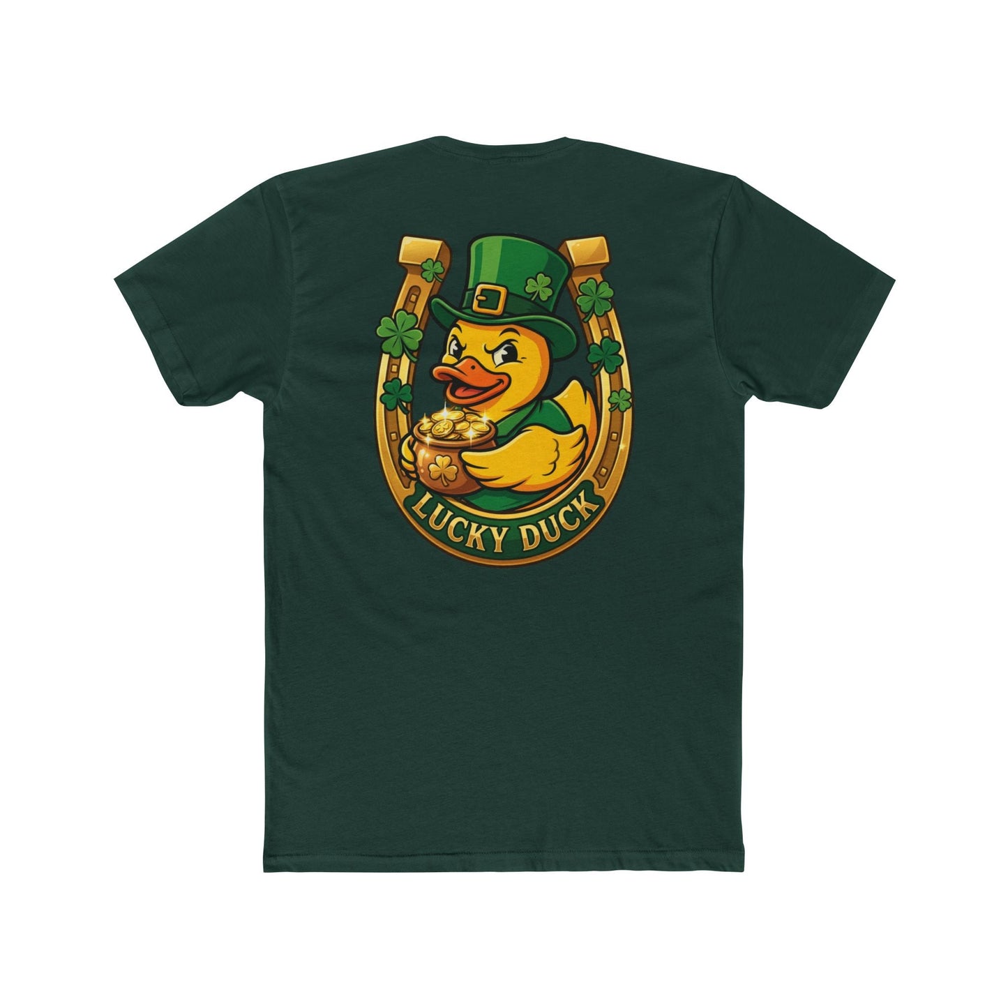 Lucky Duck St. Patrick's Day T-Shirt Printify