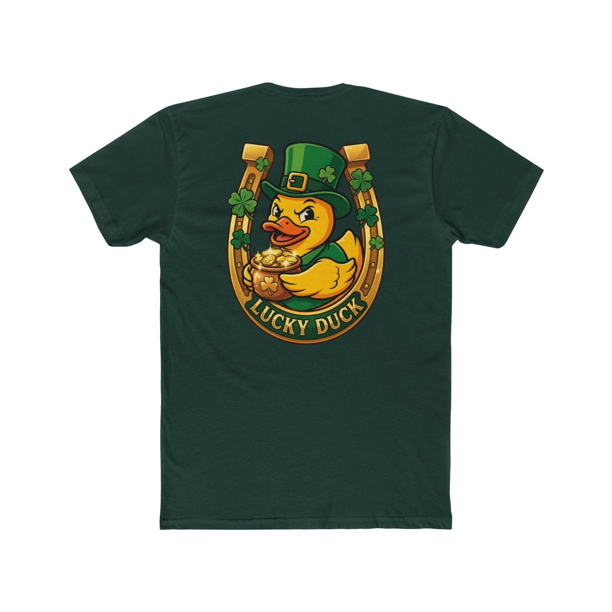 Lucky Duck St. Patrick's Day T-Shirt Printify