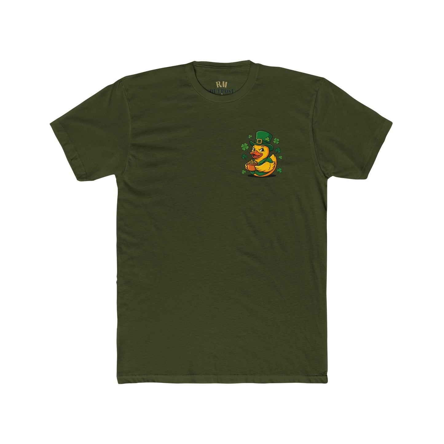 Lucky Duck St. Patrick's Day T-Shirt Printify