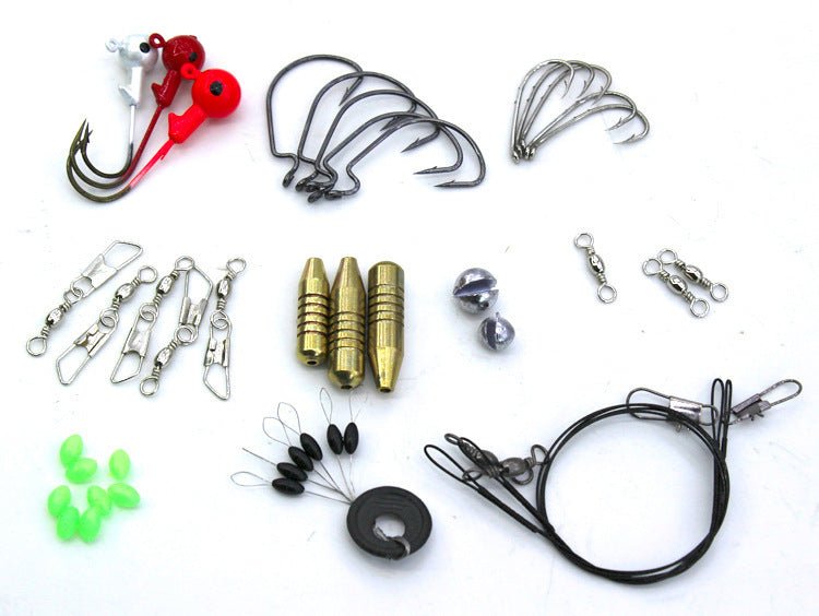 100 Piece Fishing Lure Set – Soft Bait & Hooks Kit with – Colorful Fishing Gear for bass fishing gear (3 view)