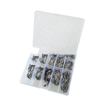 100pc Ise Ni Barbed Fishing Hooks – Gold & Black Holed Hooks – Black with holes Fishing Gear by SbrTnHomes