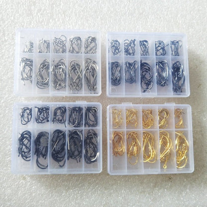 100pc Ise Ni Barbed Fishing Hooks – Gold & Black Holed Hooks – Fishing Gear by SbrTnHomes