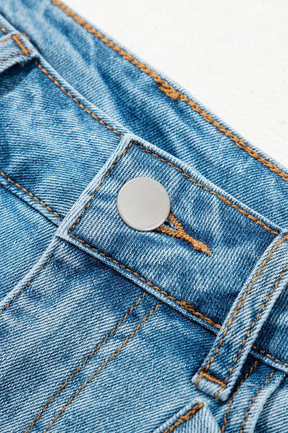 Acid Wash Bowknot Details High Waist Denim Skirt – Medium for Shopify Collective (6 view)
