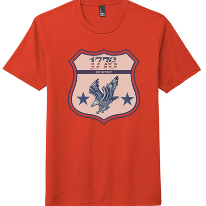 1776 Outpost – Vintage American Patriot Tee | Outdoor & Freedom Apparel – DpOrHthr T-Shirt for 1776 (26 view)