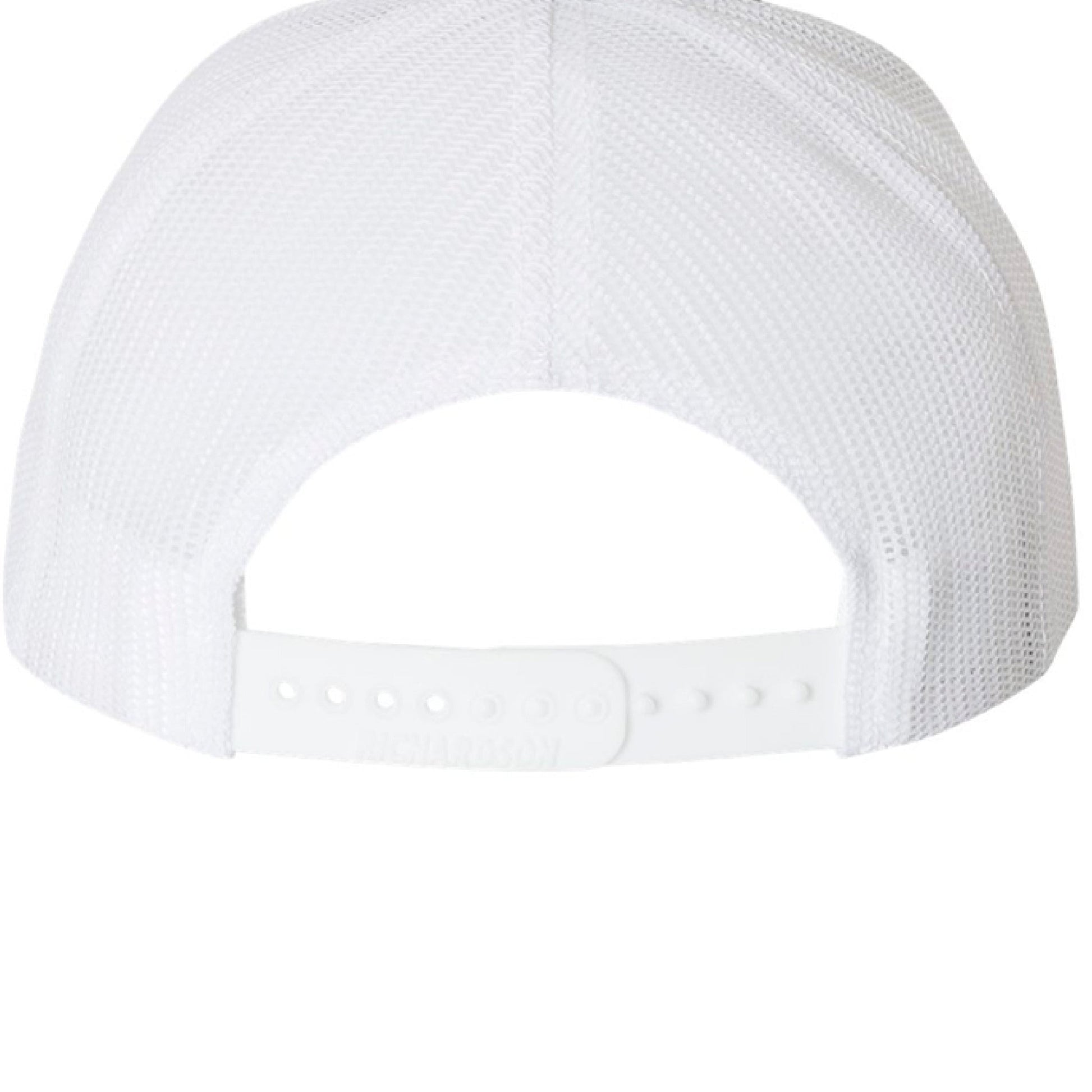 1776 Outpost – Vintage American Patriot Trucker Hat | Outdoor & Freedom Apparel – Navy/ White Hats for 1776 (7 view)