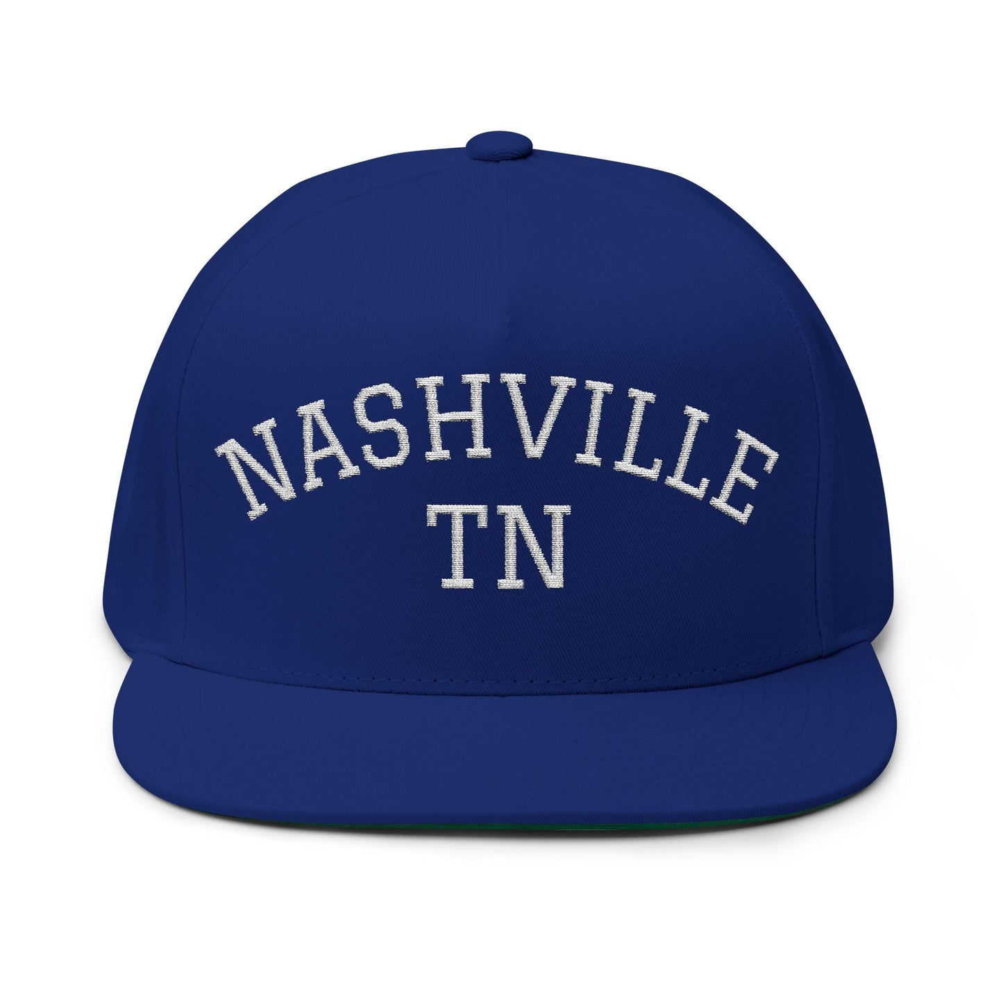 Nashville TN Embroidered Flat Bill Cap Printify