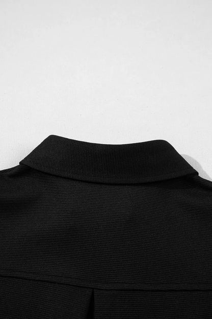 Notched Sleeveless Mini Dress – Black for Shopify Collective (9 view)
