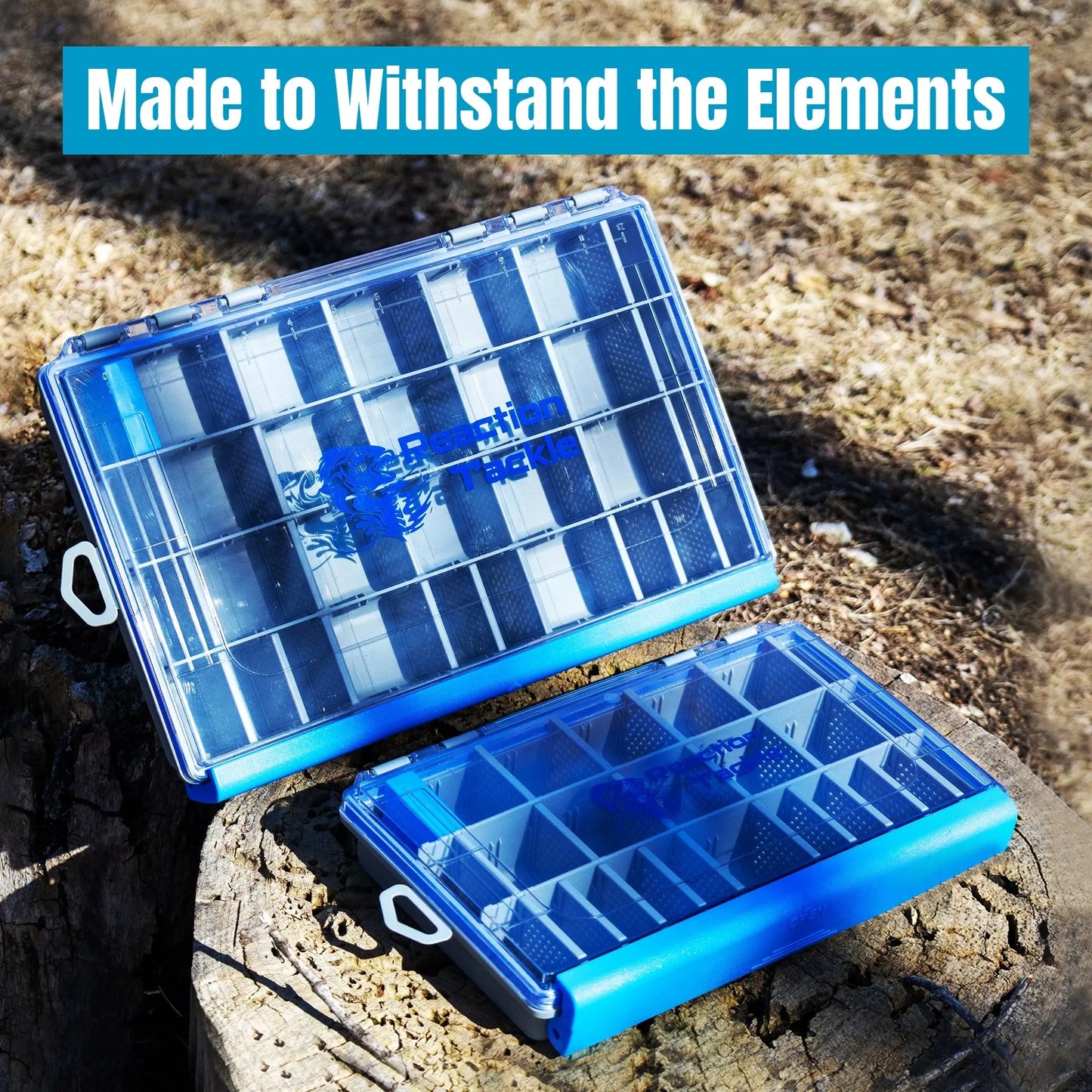 Reaction Tackle Ultra Elite Tackle Tray- Water Resistant with Single Clip Design - New Reaction Tackle