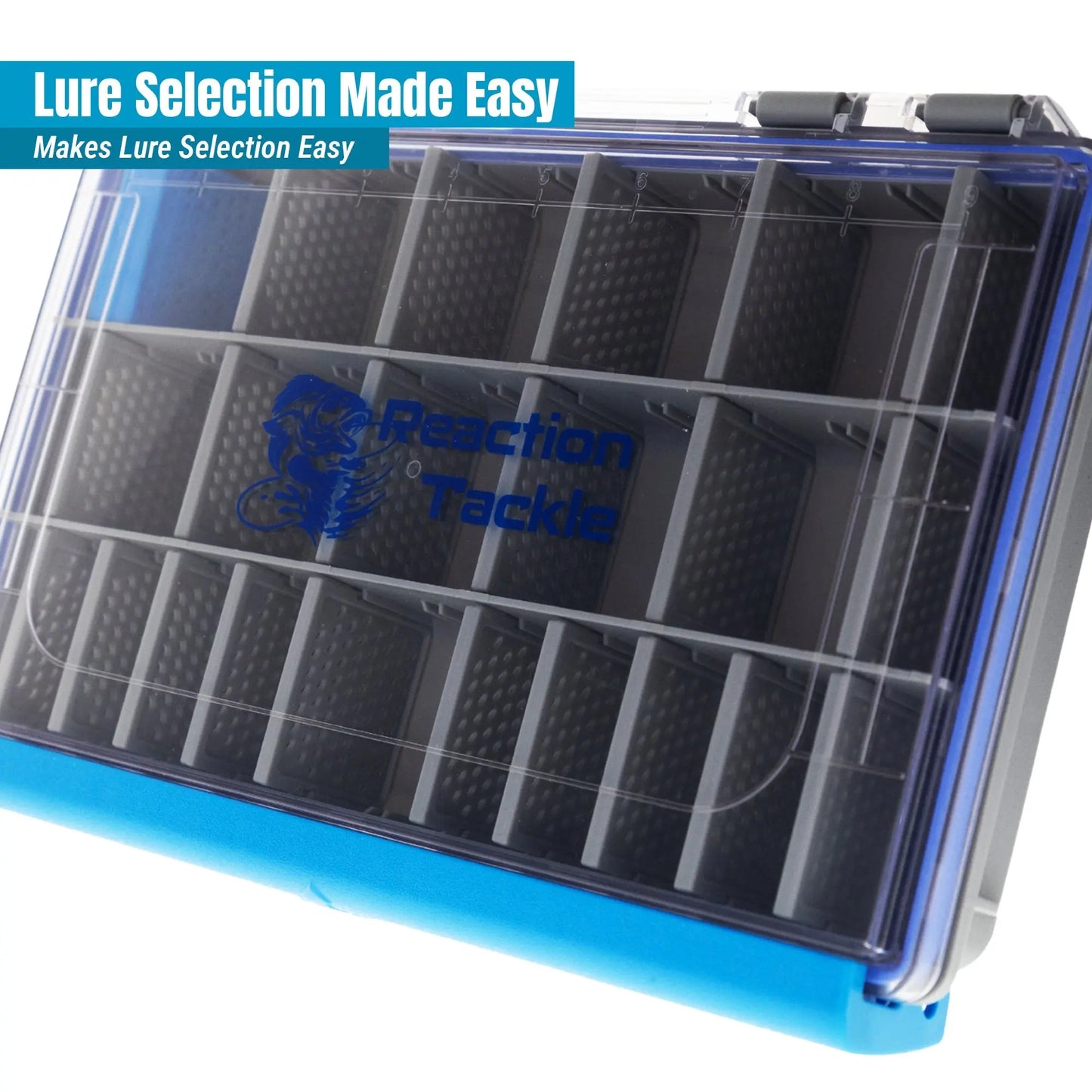 Reaction Tackle Ultra Elite Tackle Tray- Water Resistant with Single Clip Design - New Reaction Tackle