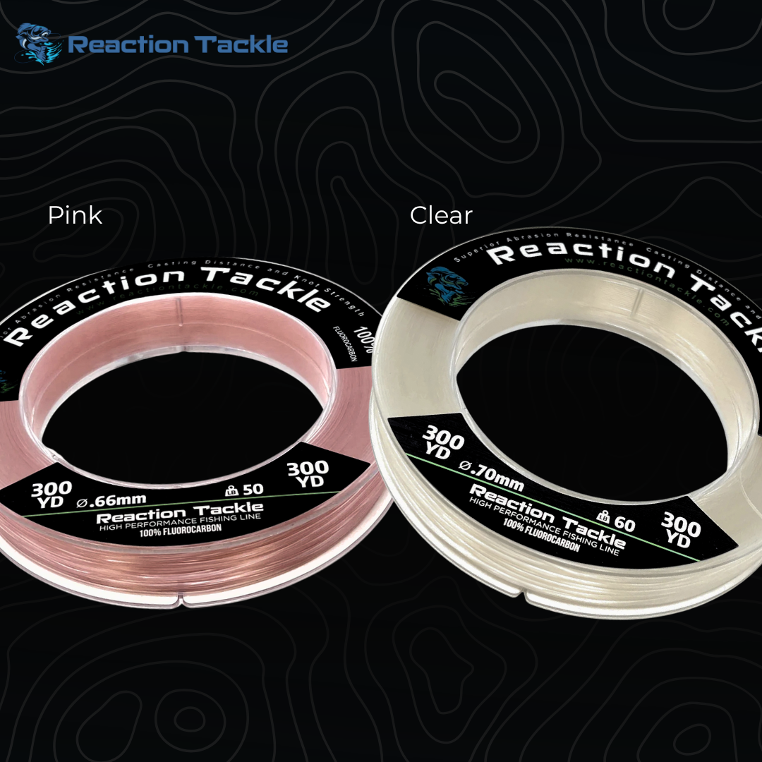 Reaction Tackle 100% Pure Fluorocarbon Fishing Line Reaction Tackle