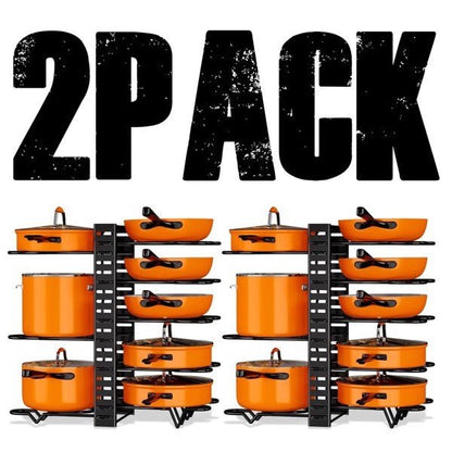 2 Pieces Of Kitchen Organization And Storage Racks, Adjustable Pot Cover Brackets And Pot Racks, Not Shipped On Weekends – 2Pcs Kitchen Gadget for kitchen (1 view)