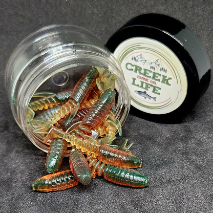 Jar of 2" Inch Micro Swimbait "Tennessee Creek Shark" - RM Outpost